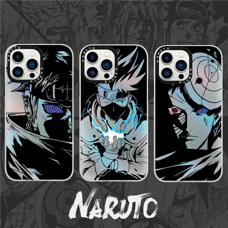 Naruto Kakashi Pain Obito One Piece Laser Case Metal Button