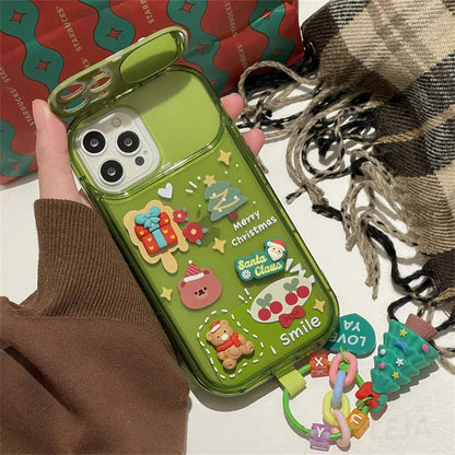 Christmas Phone Case Pendant Festive 3D and Elk Design Protection